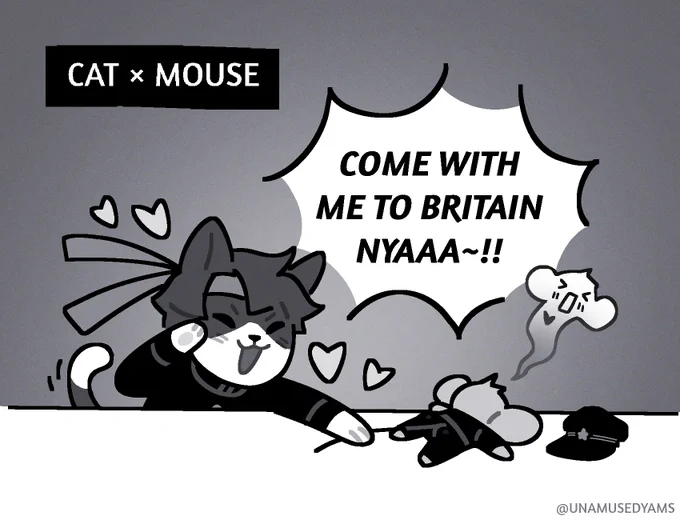 why does this little mouse keep getting paired with his natural predators someone save her 