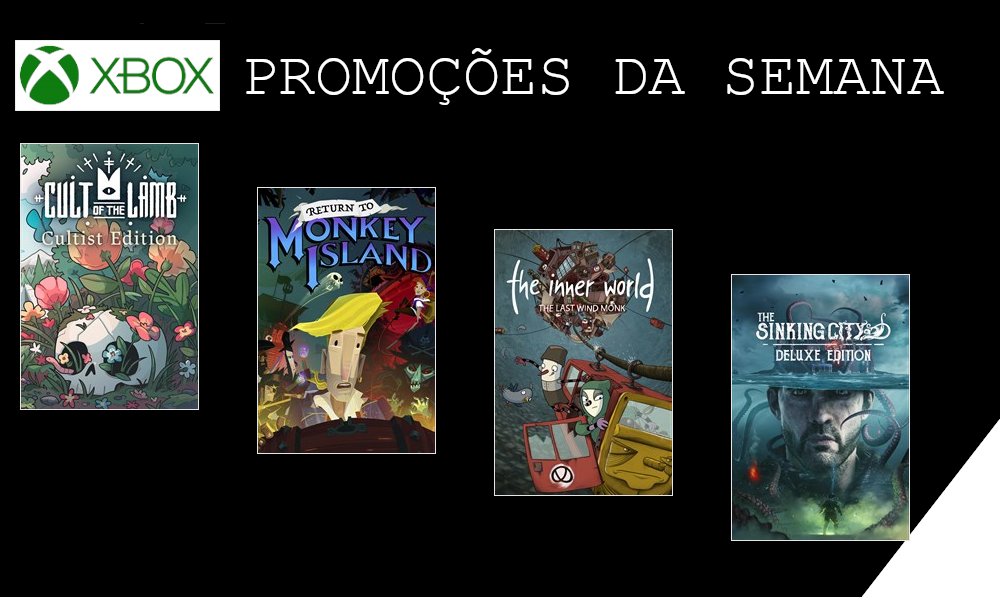 PROMOÇÃO SEMANAL GAMES XBOX 360/ONE/SERIES 