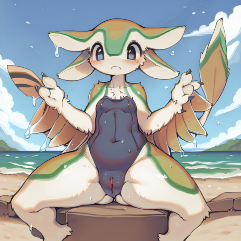 rubber_neko's tweet photo. Avali with Swimwear #aiart https://t.co/NHraTaMnGJ
