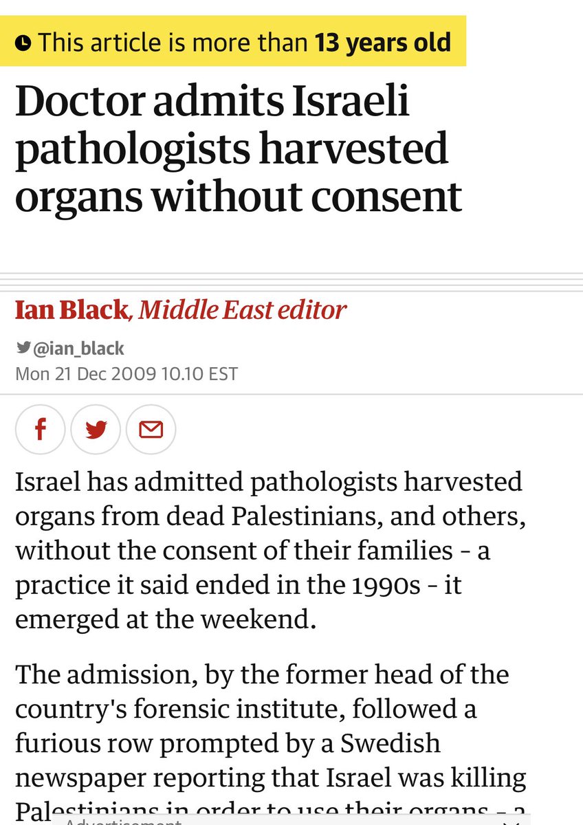 Israel has the world’s largest skin Banks with the majority of organs coming from Palestinians This is some straight out of a horror movie