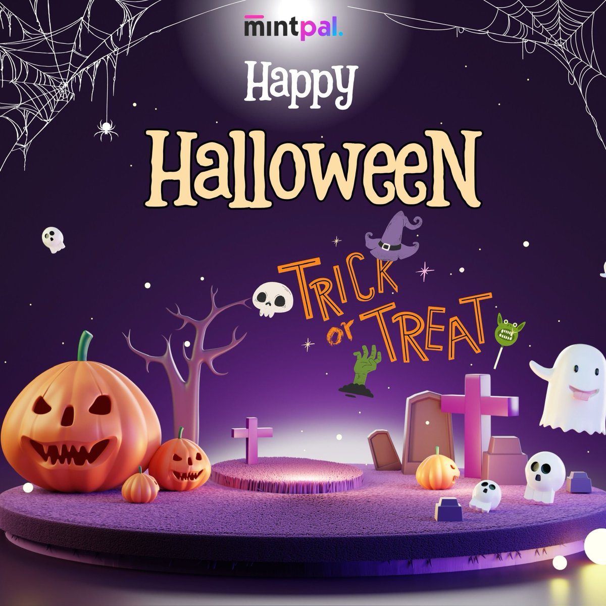 mintpal_xyz's tweet photo. 👽 Trick or treat. Happy Halloween Mintpal community!

#Mintpal #SocialFi #crypto #Halloween https://t.co/O4TDyTk1HP