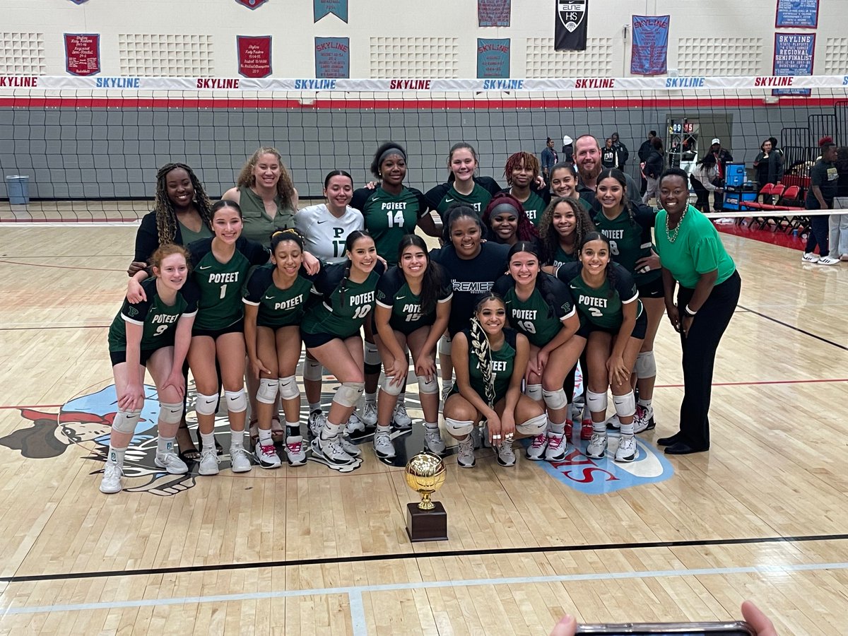 1PoteetBaseball's tweet photo. Big Congrats to @PoteetVB on beating SOC tonight to bring home the Bi-District Championship! On to Round 2!!! Let’s GOOOOOOOO!!!

#ThisisPoteet #PoteetStrong #💪🏼 https://t.co/WkZOd7ktZf