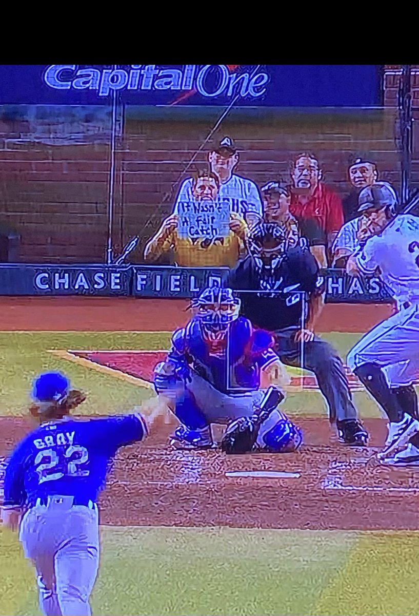 ChadLeistikow's tweet image. Iowa fan at the World Series still stewing over the called-back Cooper DeJean touchdown.