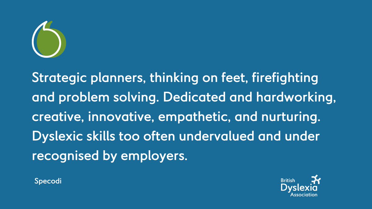 Being dyslexic in the workplace means you can bring skills and qualities that are assets to your role and company. Our community share the skills that make them great at their job!
For helpful advice, visit: bit.ly/3DO2RWM