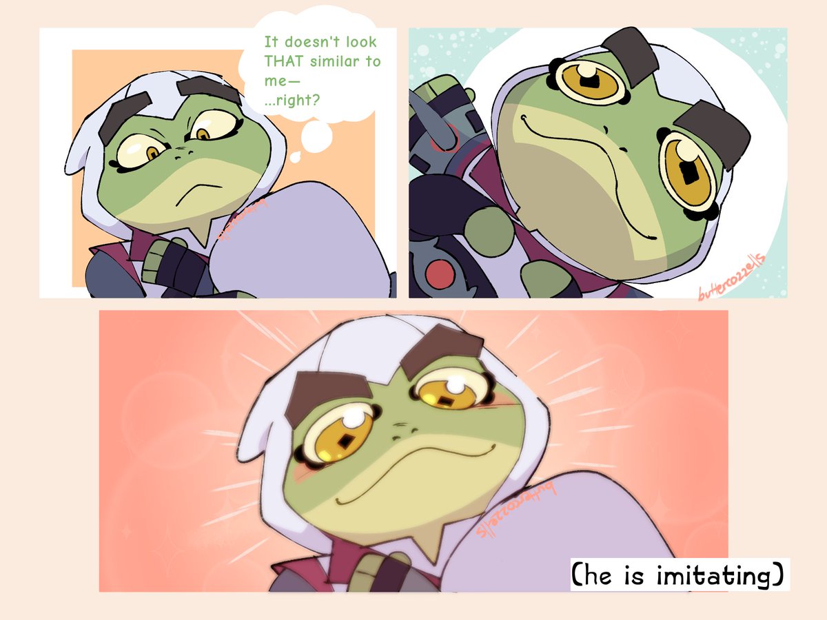 buttercozzells's tweet photo. I love this show so of course I'm gonna draw the top 2 FAVORITES Assassin #Bullfrog and also #Rayman or #Ramon or whatever... 
GO WATCH #CaptainLaserhawk ITS SO GOOD https://t.co/Zkcg1P9esV