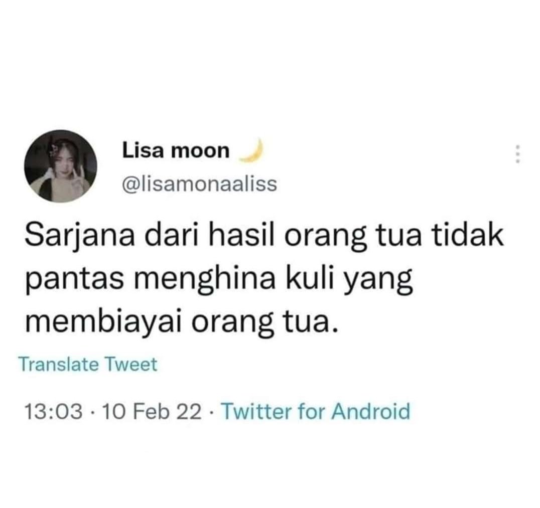 Apapun kondisinya tidaklah pantas orang menghina satu sama lain. Yokk ahh saling menghormati jangan merasa lebih tinggi padahal belum tentu kita lebih baik.