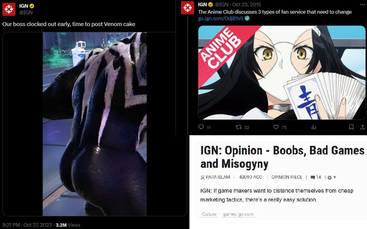 GiveMeBanHammer's tweet photo. Game Journos not being two-faced challenge: IMPOSSIBLE. https://t.co/yNtLzXGgmW