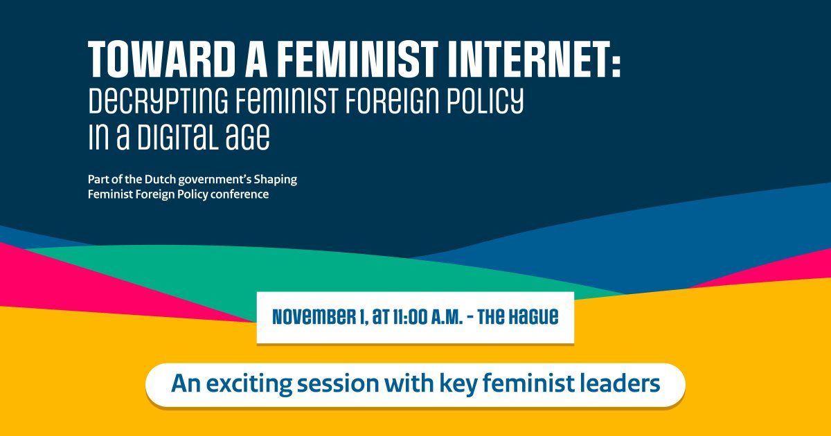 We're going to be at the #shapingFFP conference this week! Join our panel on a #feministinternet with @hayatmirshad @femalecomm, Sarah Hestermen @shepersistedGL and hvale vale @APC_news. Our panel will be led by @marwaazelmat Digital Rights Expert from @rnwmedia