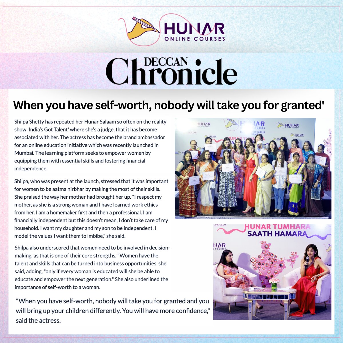 HunarOnline tweet picture