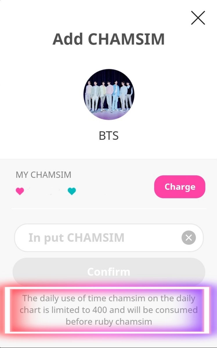 01Btsxarmy1's tweet photo. [🔔] IDOL CHAMP REMINDER

Don't forget to use all your Time Chamsims (💙)! It'll expire on the 1st day of each month.

Vote on:
🗳 BTS' chart
Please check your 💙 limit. Don't use more than that because it'll use your Ruby (❤). Save your Ruby for future voting.

+⤵️ https://t.co/Cb0wDpbl0a