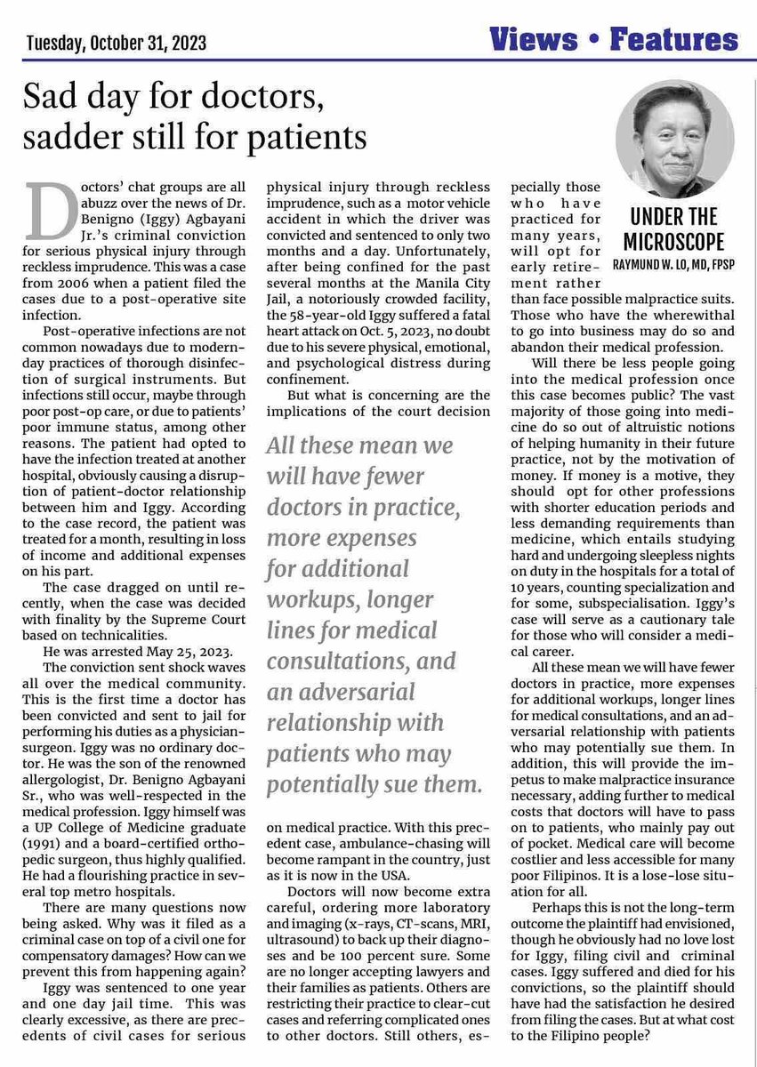 MATom_MD's tweet photo. Ano kaya magiging implications nito now that we are transitioning to Universal Healthcare? https://t.co/Ph2ERdKBGI