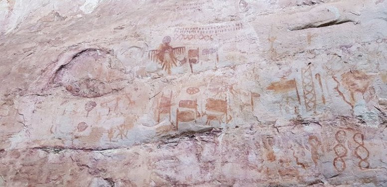 Nella foresta pluviale amazzonica c'è una "tela" lunga 8 miglia di incisioni rupestri dell'era glaciale, scoperta nel 2019 e Incisa circa 12.600 anni fa. L’opera raffigura meravigliosi mastodonti, bradipi giganti e altri animali estinti.

Le rocce riportano migliaia di uomini e