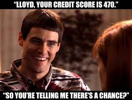 Credit scores are like the financial thumbs-up or thumbs-down you get from a financial judge. 😂