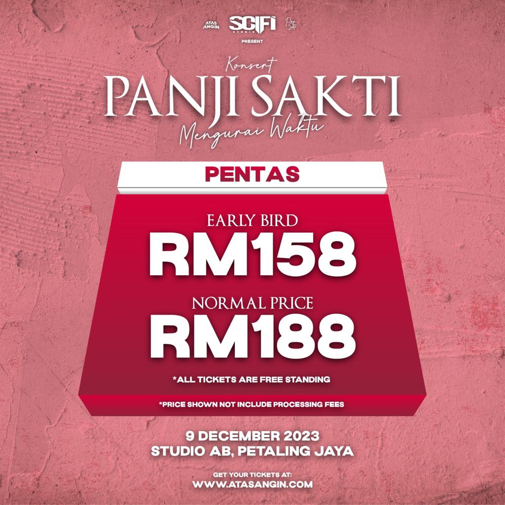 PANJI SAKTI : MENGURAI WAKTU
LIVE IN KUALA LUMPUR

🗒️ 9 December 2023
📍 Studio AB, Petaling Jaya

🎟️ RM158, RM188
🔗 atasangin.com/event-ticket/p…
⚠️ Early bird tickets are on sale!