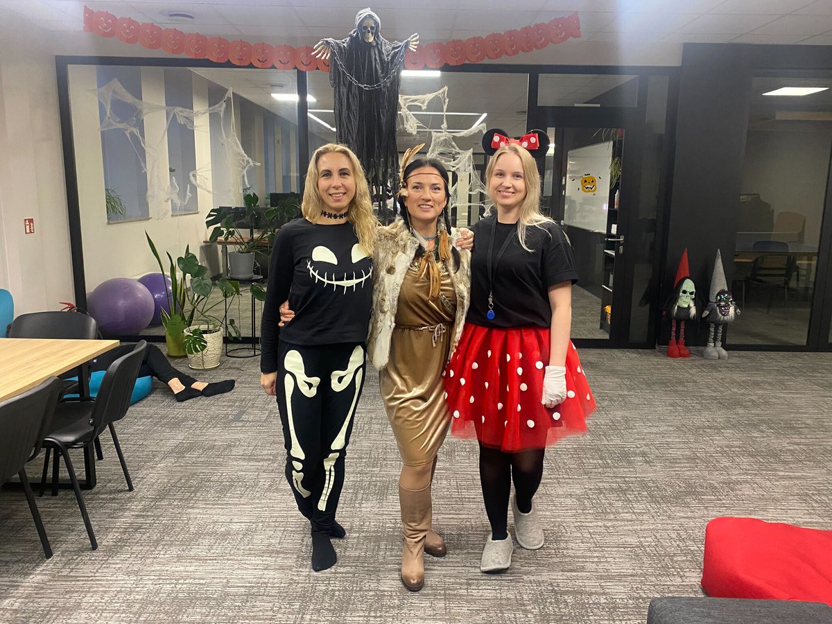 TravelTimeAPI's tweet image. We take Halloween VERY seriously in our Lithuania office 👻