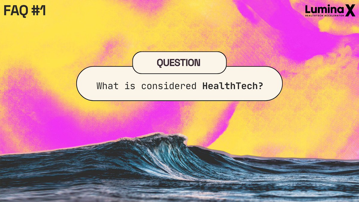 #HealthTech refers to the use of technology (databases, applications, mobiles, wearables) to #improve the delivery, payment, and/or consumption of patient and health care, with the ability to increase the development and #commercialisation of medicinal products🚀#EOI24 #OPEN