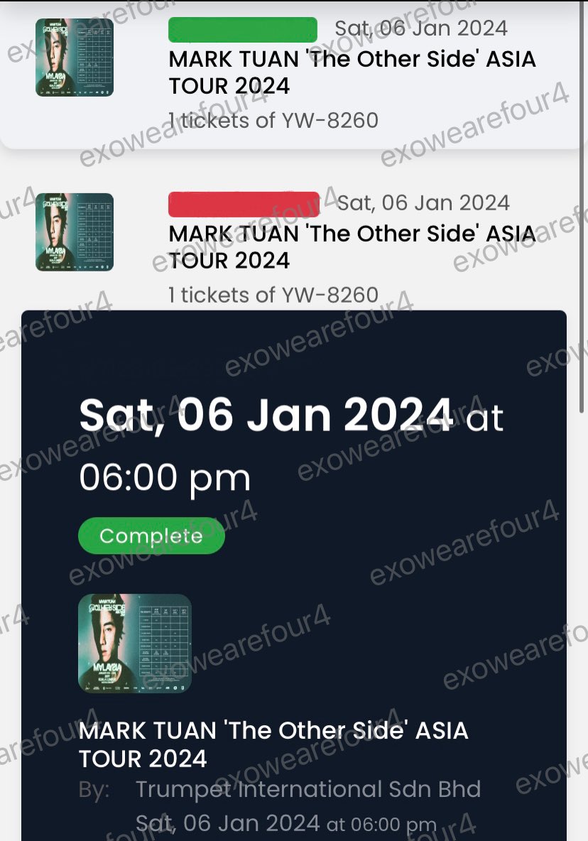 Exowearefour4's tweet photo. รีวิวVVIP มาร์คต้วน มาเลค่ะ
เว็บค้างมากจ่ายไม่ได้อีก1ใบ 🥺🙇‍♀️💘

 #กดบัตรกับวีอาร์โฟร์
: #theothersideAsiaTour #MarkTuaninKL 
#TheOtherSideinKL https://t.co/eqm1xQnTRy
