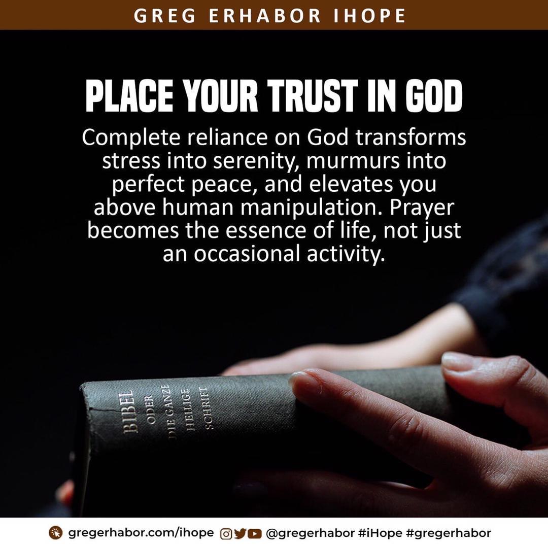 spokesmancom's tweet image. Put your trust in God believing he is working it all out for your good, and when you trust God you lean on him more in prayer because he is your sufficiency causing all grace to abound towards you.
#peace #grace #transforms #elevates #life #prayer p