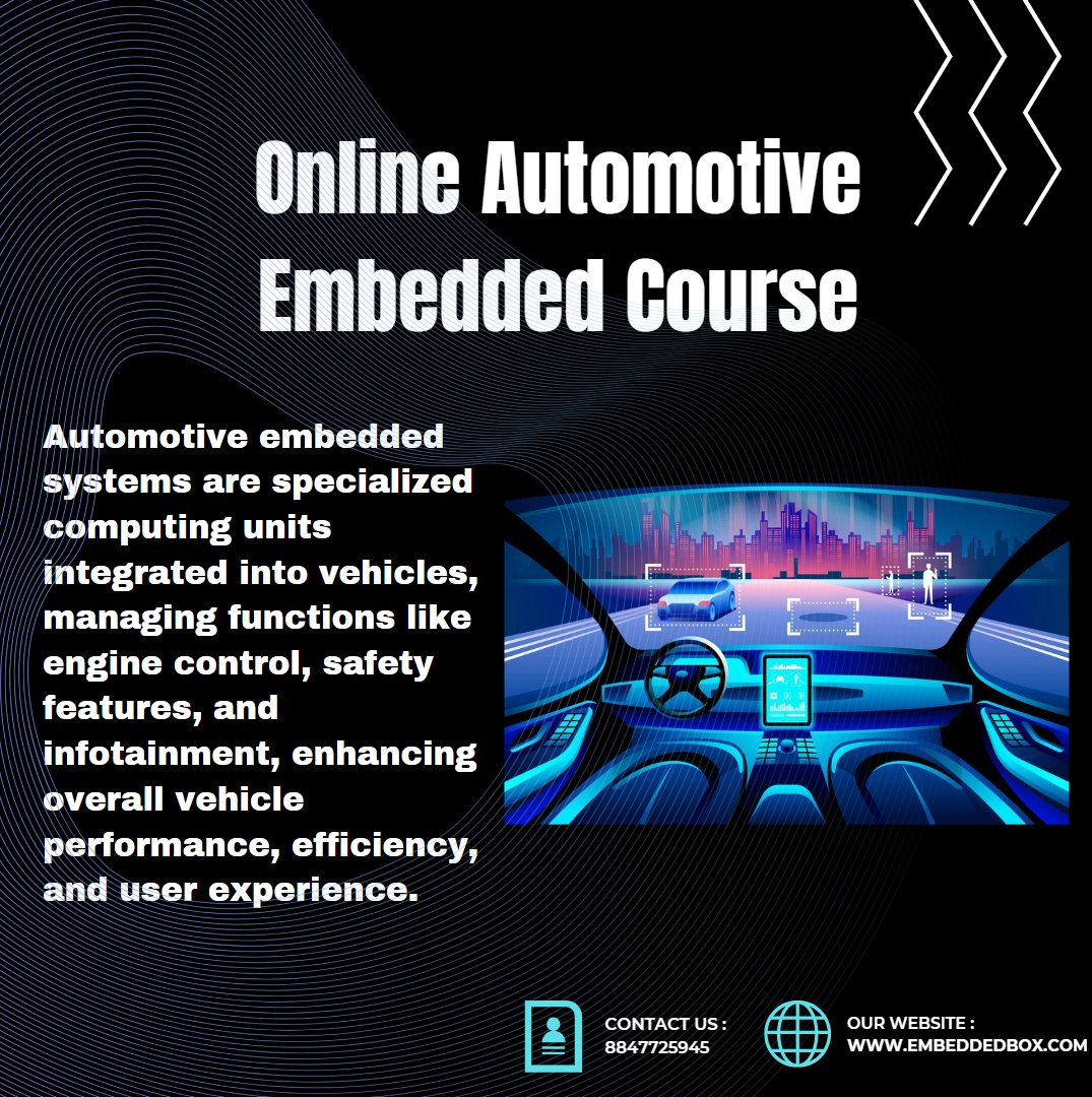 Embedded Box : Online Automotive Embedded Course .

#onlinelearning #embeddedcourse #automotiveembedded #traininginstitute #embeddedtraining #professionaleducation #advancededucation #automotivetechnology #engineertraining #industryknowledge #learningnewskills #careereducation