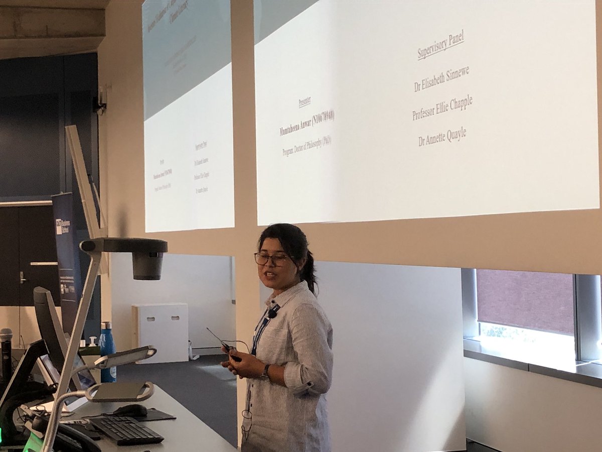 AccChange's tweet photo. @MumtaheenaA presenting at QUT her brand new accounting research on climate change governance #climatechange @larellec @esinnewe https://t.co/5sK8klOK2m
