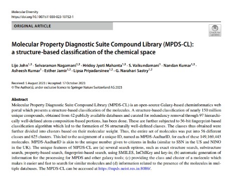DrNKumar_'s tweet photo. Happy to share that our work on structural classification of chemical space has been published. This is the culmination of years of hard work and dedication, and I am so proud to have been a part of this project, guided by Prof. @GNarahariSastry
#MPDS #chemicalspace
@LijoJohn89 https://t.co/fLd4aVm7qi