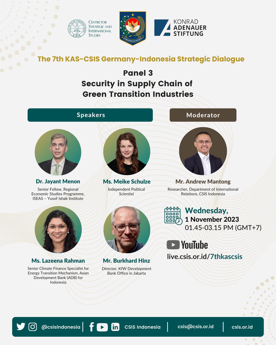 Konrad-Adenauer-Stiftung Indonesia (@kasindonesia) on Twitter photo Tune in tomorrow to our 🇩🇪-🇮🇩 Strategic Dialogue 🔜 one day filled with high level insights and discussions on the challenges and opportunities for #ASEAN and #EU 🇪🇺 live from <a href="/CSISIndonesia/">CSIS Indonesia</a> in Jakarta Tune in tomorrow to our 🇩🇪-🇮🇩 Strategic Dialogue 🔜 one day filled with high level insights and discussions on the challenges and opportunities for #ASEAN and #EU 🇪🇺 live from <a href="/CSISIndonesia/">CSIS Indonesia</a> in Jakarta