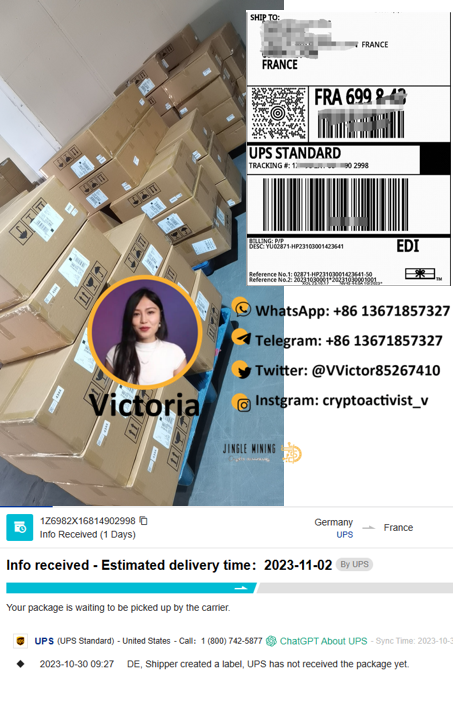VVictor85267410's tweet photo. ✈50pcs of #jasminerX16Q is shipping to France.
#jinglemining #asicminer #etchash #ethash
💃stay tuned for next big event of jinglemining https://t.co/jvF1DcgyP6