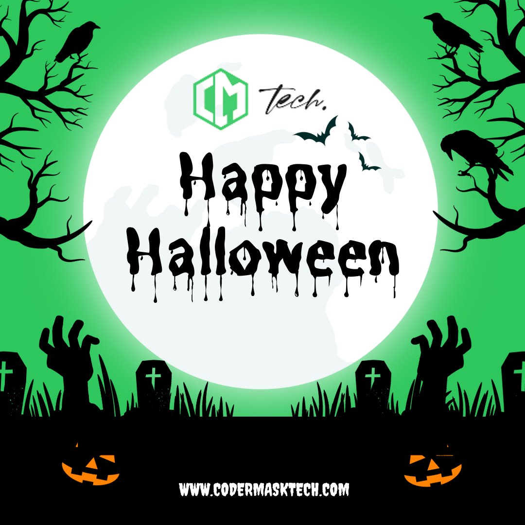 Codermask_Tech's tweet image. Wishing you a Halloween Filled with Mystical Moments, Magical Memories, and a Hint of Sweet Sorcery.

Happy Halloween Day

#Codermask #CodermaskTech #halloween #happyhalloween #halloween2023 #halloweenparty