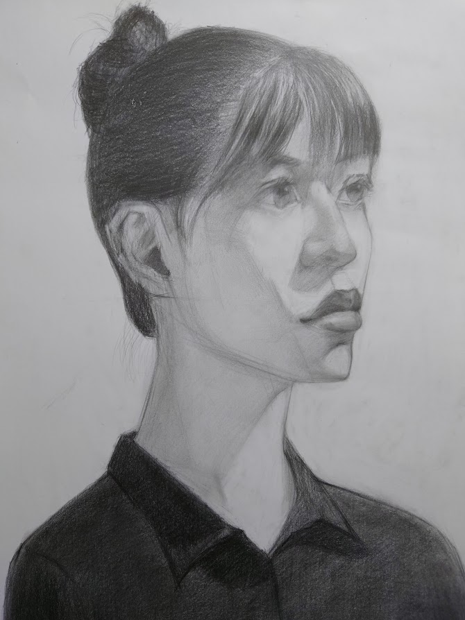 Lu_Chienho's tweet photo. 人們總是期望痛苦的記憶像秋風掃起落葉，但現實卻如錨一般沈入心底，也總想著視而不見，然某些時刻又沈重到無法呼吸，傷疤就像變形蟲般在細胞中到處瘢竄著！

#素描 #人像素描 #鉛筆素描 #繪畫 #pencilsketching #pencildrawing #sketching #sketchingpractice #portraitdrawing #portraitsketching https://t.co/QneNUB1JJf