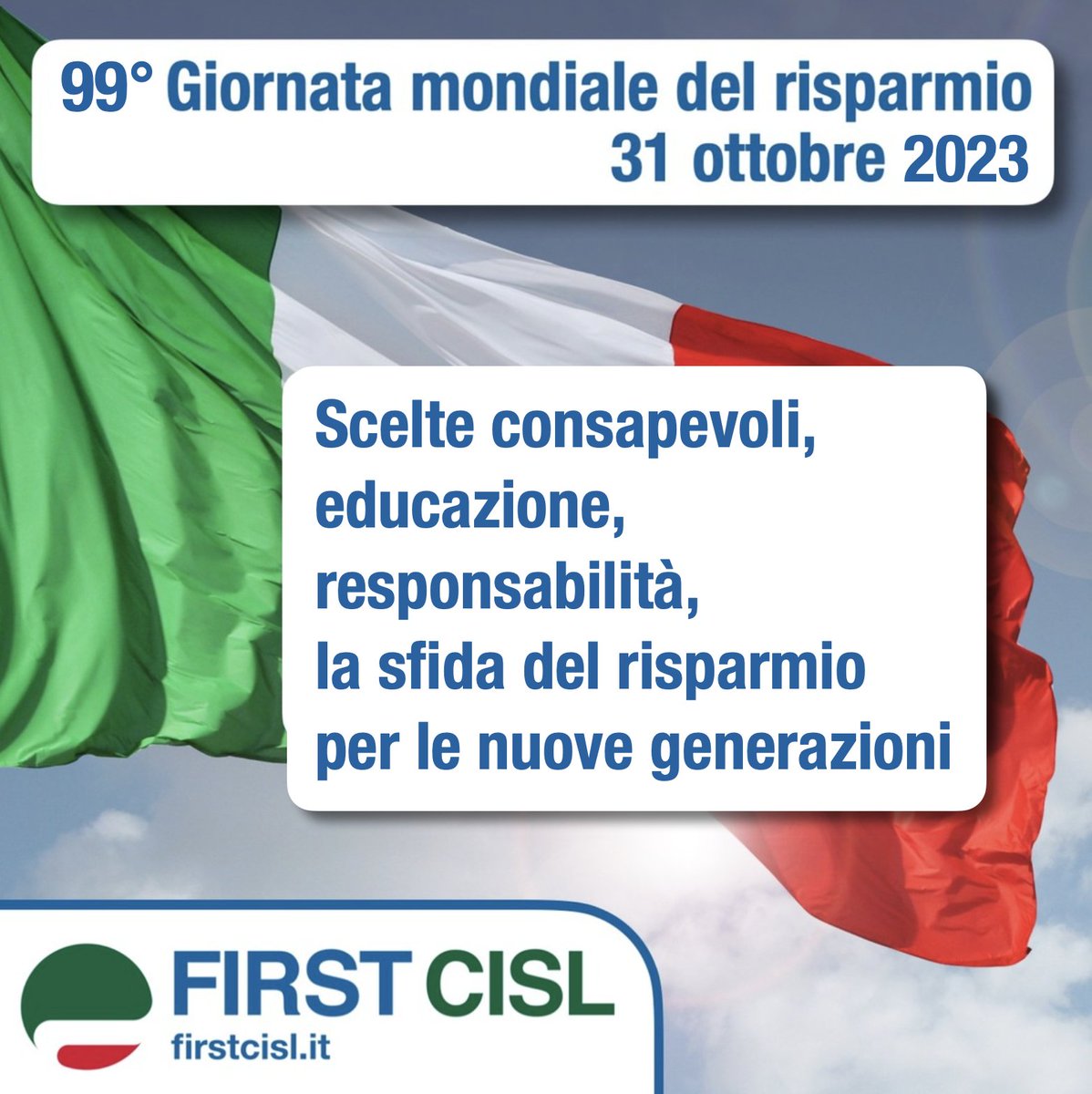 🌍 Giornata mondiale del #risparmio 2023, è sempre più tempo di “scelte consapevoli, educazione, responsabilità” 👉 tinyurl.com/2b2a4tnk