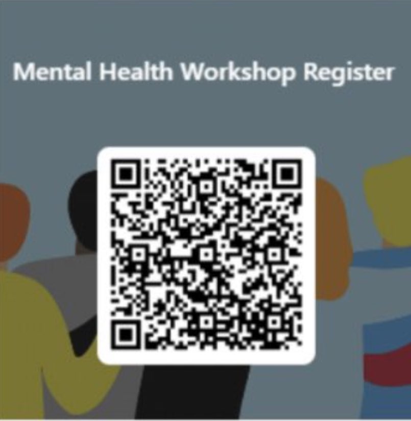 Please remember to sign up for our workshop on Thursday. #MentalHealthAwareness