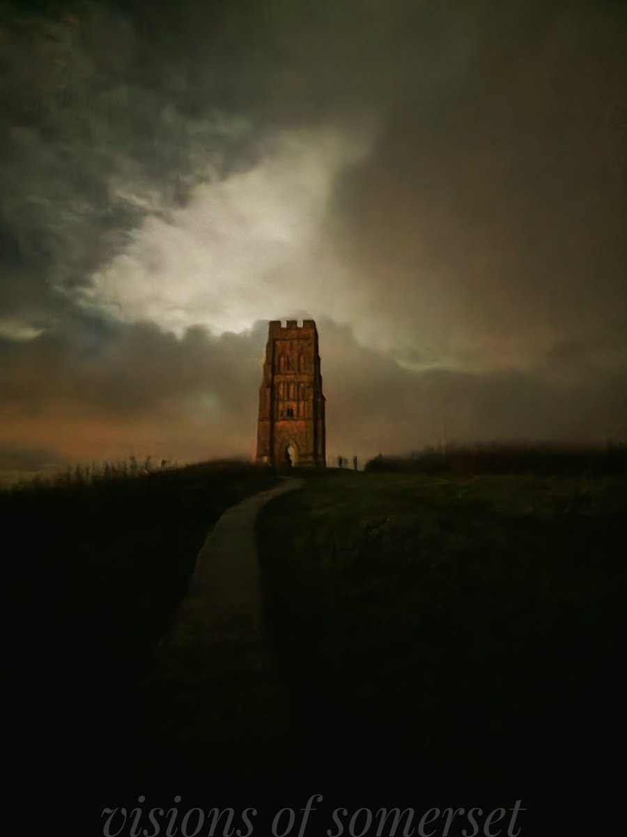 As we approach sunrise on Samhain. The veil between the two worlds is at it's thinnest. I took this earlier on my phone when it was still still dark in Glastonbury. #Samhain