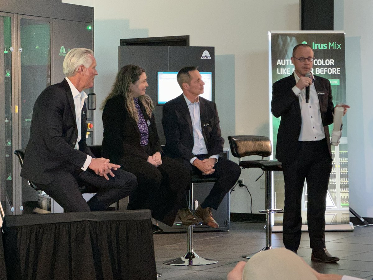 BodyShop_Biz's tweet image. Axalta unveiled its new Irus Mix fully automated paint mixing machine at a special media event tonight in Las Vegas. 
@Axalta #carpaint #carpainting #carpainter #autopaint #collisionrepair #autobodyrepair #collision #autobody #autobodyshop #paint #refinish #autorefinish