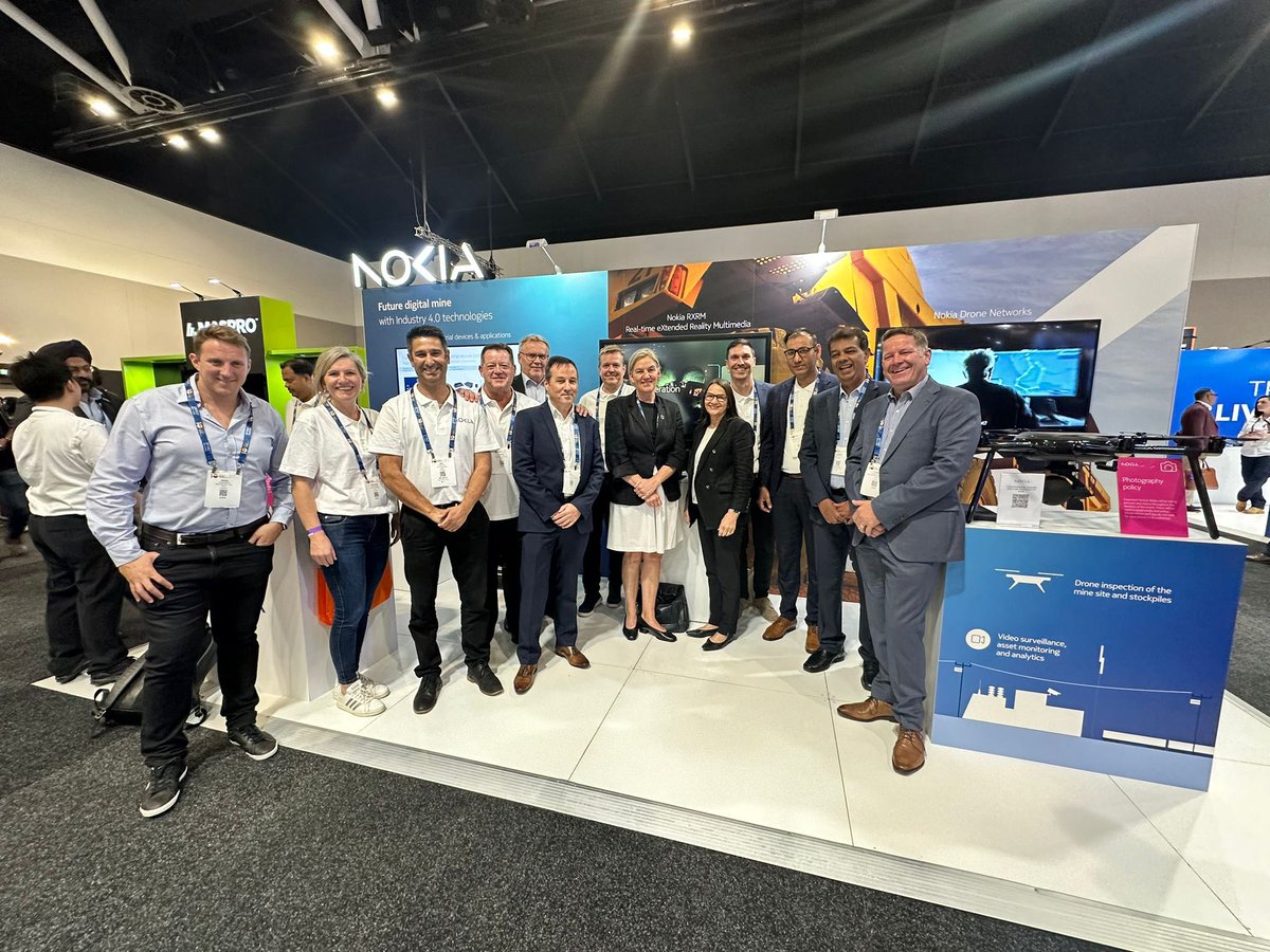 The future is digital - also in mining. <a href="/nokia/">Nokia</a> @IMARC <a href="/FinEmbAustralia/">Finland in Australia</a> #FinMining