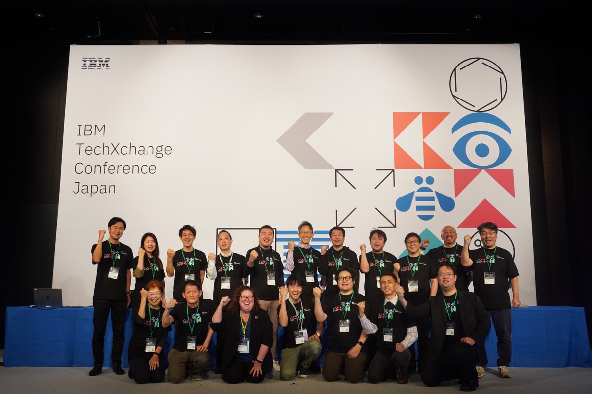 IBM_JAPAN's tweet image. 一同に集結！#IBMChampion ​

IBM製品の専門知識と技術コミュニティーへの貢献でIBMから認められた、IBM社外のエキスパートです。​

イベント会場で見かけた際には、ぜひ声をかけてください！😄
#IBMTechXchange
