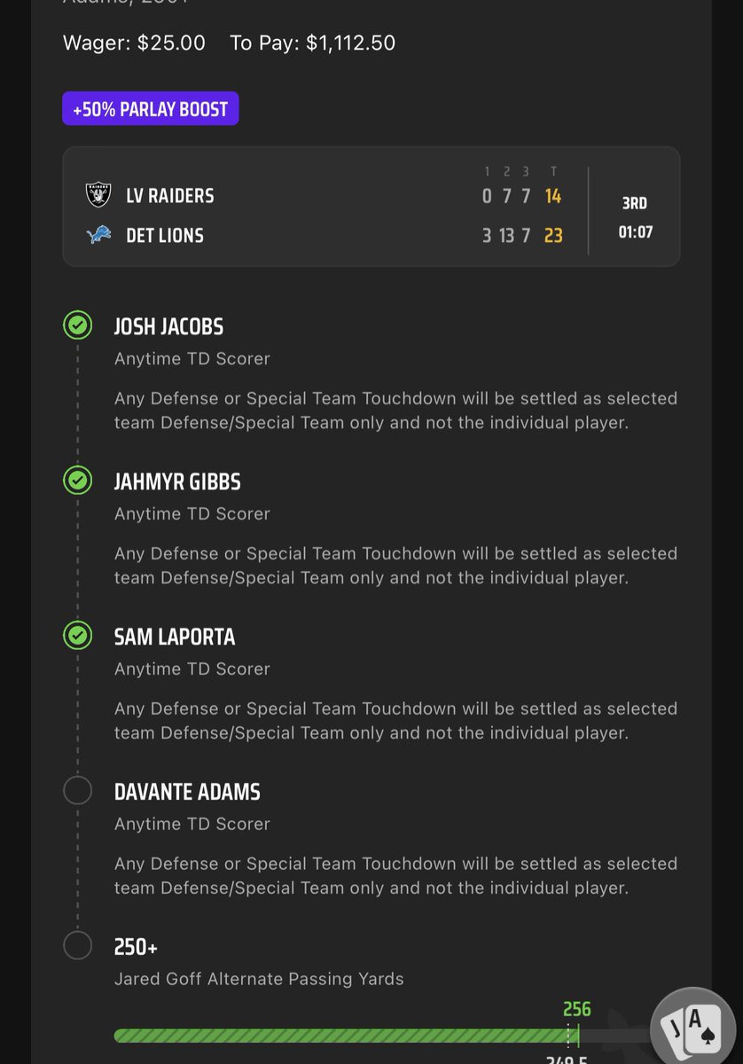 RaynBets's tweet photo. Side action here

Doubt Adams scores but still proud of the analysis I put into this💚🖤 https://t.co/sKcSitZGUk