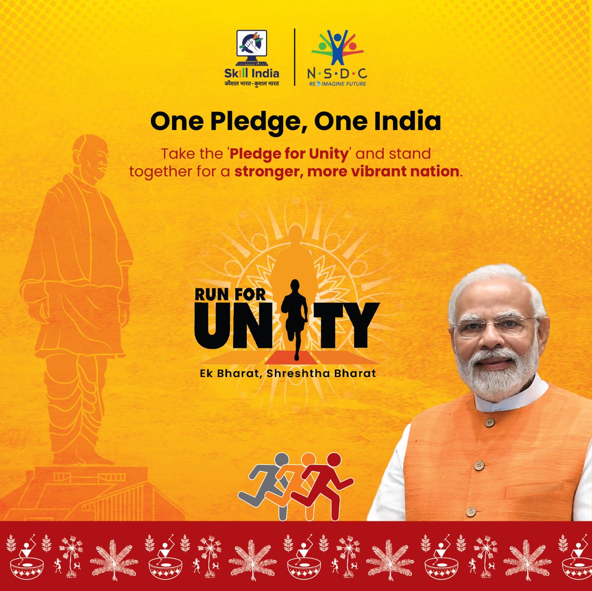 NSDCIndia's tweet image. Let&apos;s pledge for unity!
I: Download Skill India Digital App 
II: Click on Skill Courses tab at the bottom menu
III: Select Run for Unity course and register with your mobile number 
IV: Take the Pledge
V: Download the Pledge Certificate
#NationalUnityDay #PledgeForUnity #SID