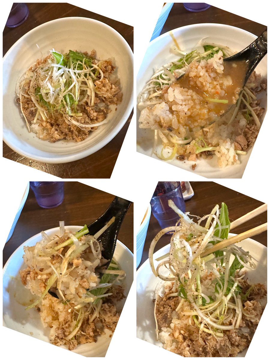 高萩市
はちに　さん🥰

カレーラーメン🍜
半チャーシュー丼

オシャレなカフェ風の店内🥳店員さんも丁寧な接客🤗

レタス豚バラしゃぶしゃぶに甘口濃厚胡麻ドレッシング😋甘口カレールーも濃度がありツルパツストレート麺に絡んでめっちゃ美味い😋
チャーシュー丼も甘いタレで最高😍
ご馳走様でした🙏