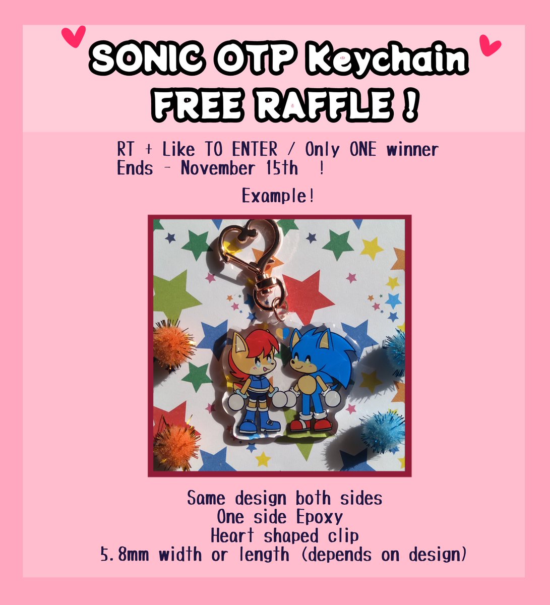 angstsuccer's tweet photo. hey 😈 I want to test in first hand the shipping prices before opening my store so I'm giving away one of my Sonic OTP keychains!

Raffle ends on November 15th!
RT + Like (and follow) to enter!

#SonicTheHedgehog #Sonic https://t.co/JKFGHsi0Zl