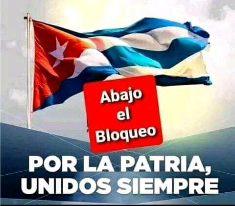 #NoMásBloqueoContraCuba #ElBloqueoEsCruel #ElBloqueoEsCriminal
#Cuba