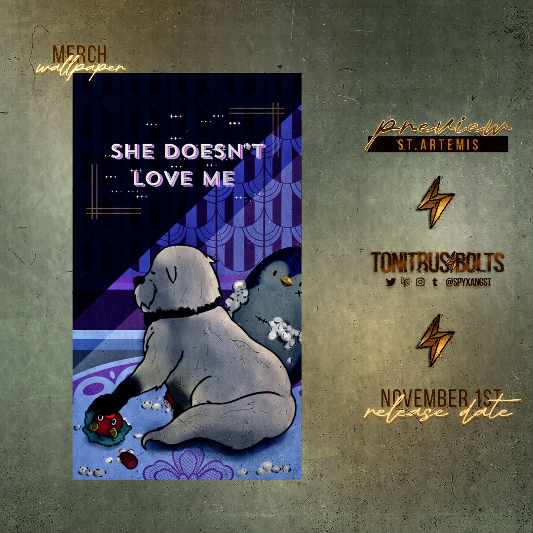 spyxangst's tweet photo. ⚡ Piece Preview ⚡

This wallpaper will let you comfort Bond when he doubts his place in Anya's heart 🐶

📆 Tonitrus Bolts releases Nov. 1st!

Art by Saint Artemis:
⇝ https://t.co/rEd4CcAVFi https://t.co/pUy3PKNEUm