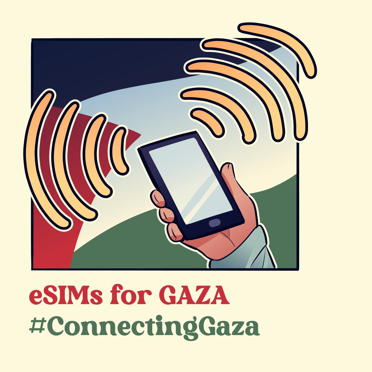 Informations on how you can keep Gaza connected with the internet are put below this tweet! #CeasefireNOW #ConnectingGaza #FreePalestine