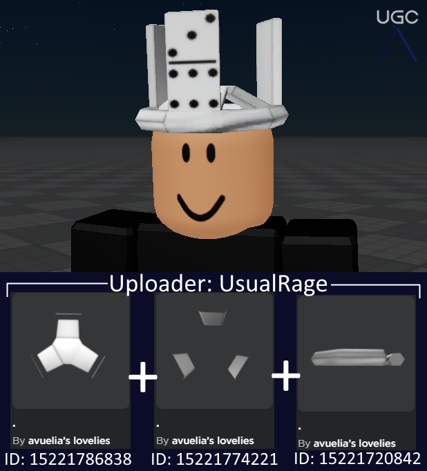 Peak” UGC on X: UGC creator RawFH05 uploaded a 1:1 copy of the limited Dominus  Pittacium retextured in Robux instead of Tix. #Roblox #RobloxUGC   / X