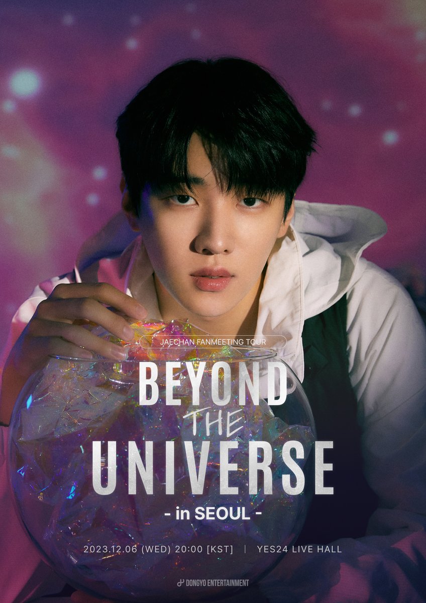 [📢] JAECHAN FANMEETING TOUR [BEYOND THE UNIVERSE] 안내

✔일정
2023. 12. 06 (WED) 20:00

✔장소
YES24 LIVE HALL

👉bit.ly/3tV1AuI

#JAECHAN #재찬
#BEYOND_THE_UNIVERSE
#BEYONDTHEUNIVERSE_IN_SEOUL