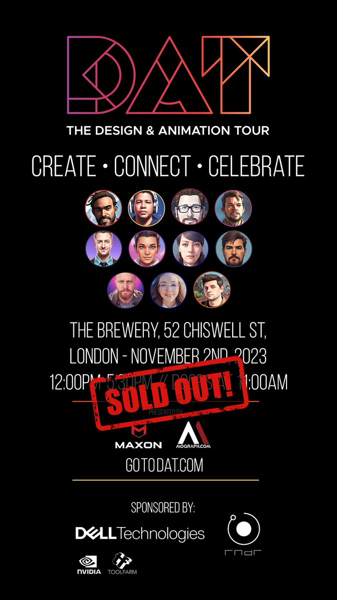 London is sold out, but you can still catch our other European dates. Head to GoToDat.com for tickets. @OTOY @Dell @nvidia @toolfarm @rendernetwork @MaxonVFX