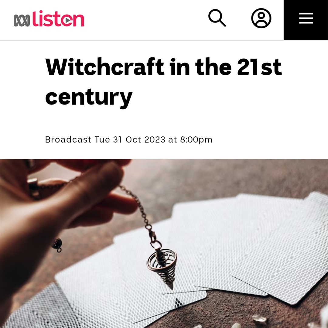 Tune in at 8pm this evening to RN radio for a recording of WLF 2023's 'Witchcraft in the 21st century'. Hear from 𝗘𝗹𝗶𝘇𝗮 𝗛𝗲𝗻𝗿𝘆-𝗝𝗼𝗻𝗲𝘀, 𝗥𝗶𝗷𝗻 𝗖𝗼𝗹𝗹𝗶𝗻𝘀 and 𝗥𝗼𝗰𝗵𝗲𝗹𝗹𝗲 𝗦𝗶𝗲𝗺𝗶𝗲𝗻𝗼𝘄𝗶𝗰𝘇 on witchcraft in the 21st century!