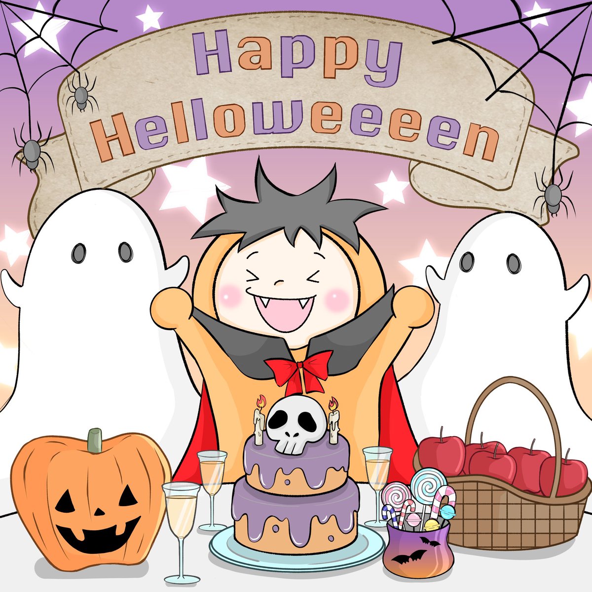 pricetar_kun's tweet photo. 🖤🕯️🎃Halloween 特別企画🎃🕯️🖤

この2枚の絵、よーく比べて見るとどこかが違う！あなたにこの謎が解けるかな…？

・全ての間違いを見つけられた方
・間違い探しに挑戦してくれた方

には抽選で"プライスター特製お菓子セット"をプレゼントします✨

引用ポストでの参加を待ってるよ👻🕸️ https://t.co/5SNpFP8sCI