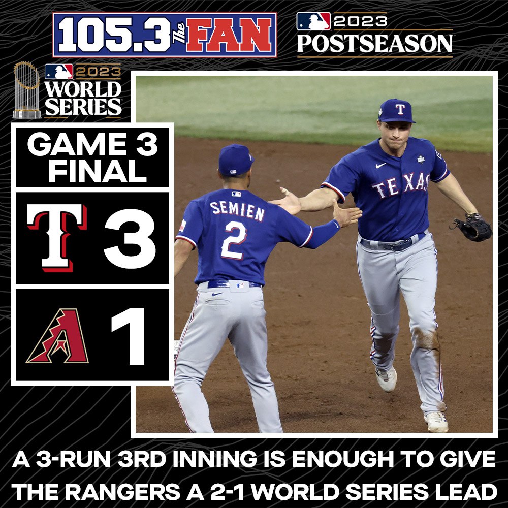 Texas takes Game 3! #GoAndTakeIt