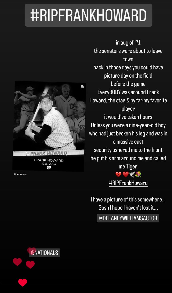 delaneywilliams's tweet photo. August of '71..
The Washington Senators..
MY Senators..
were about to leave town..
..for good.
#RIPFrankHoward
-
pie https://t.co/EqX5ZhpWLw