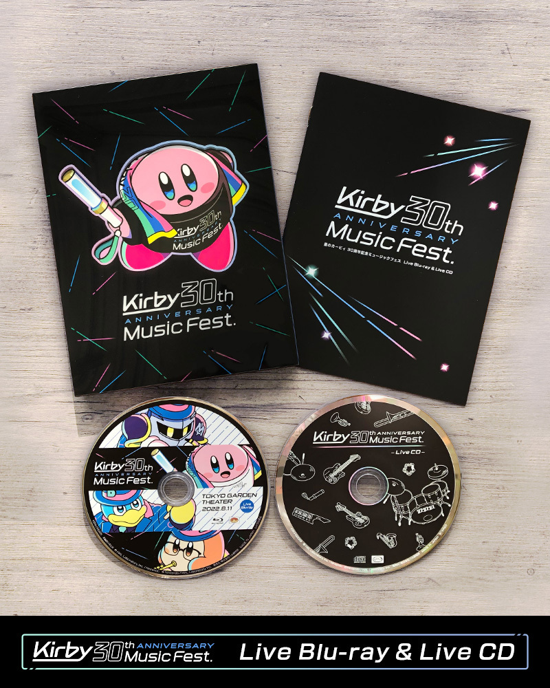 『星のカービィ 30周年記念ミュージックフェス Live Blu-ray & Live CD』を、本日2023年10月31日に発売しました！ 昨年8月11日に開催したフェスのライブ演奏がまるごとBlu-ray&CDに。くわしくは商品の特設ページをご覧ください。 kirby.jp/30th-musicfest…